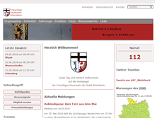 Tablet Screenshot of feuerwehr-rheinbach.de